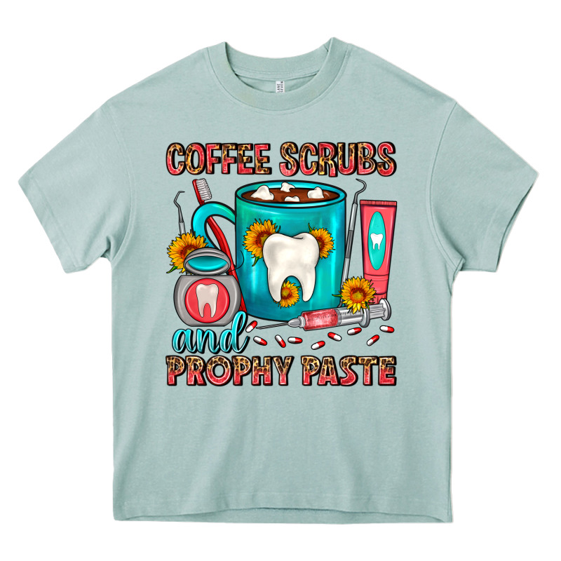 Coffee Scrubs And Prophy Paste Dentist Coffee Heavy Core Tee by FaDigitalArtStudio | Teevron