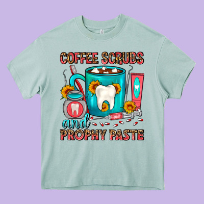 Coffee Scrubs And Prophy Paste Dentist Coffee Heavy Core Tee Designed By Fadigitalartstudio