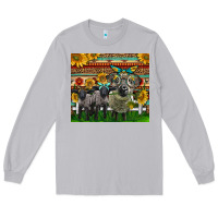 Moon Dust Western Cute Hampshire Sheep Family Long Sleeve Tee - LillyAllenDesigns