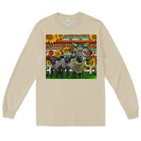 Mushroom Western Cute Hampshire Sheep Family Long Sleeve Tee - LillyAllenDesigns