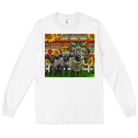 White Western Cute Hampshire Sheep Family Long Sleeve Tee - LillyAllenDesigns