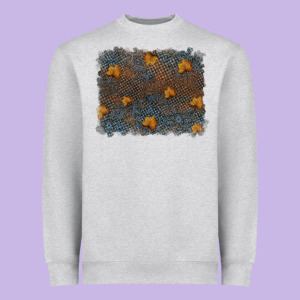 Tooled Leather Fall Background Heavyweight Sweatshirt Designed By Ranaportraitstore
