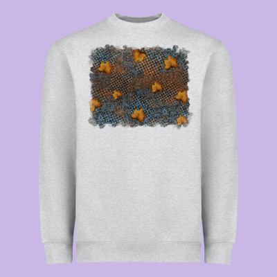 Tooled Leather Fall Background Heavyweight Sweatshirt Designed By Ranaportraitstore