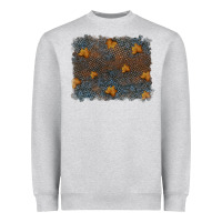 Heather Grey tooled leather fall background Heavyweight Sweatshirt - RanaPortraitStore