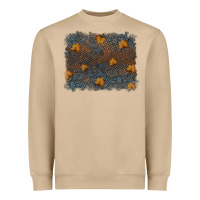 Mushroom tooled leather fall background Heavyweight Sweatshirt - RanaPortraitStore