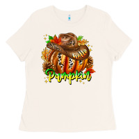 Bone Hello Pumpkin Ladies Tee - CowhideDigitalArt