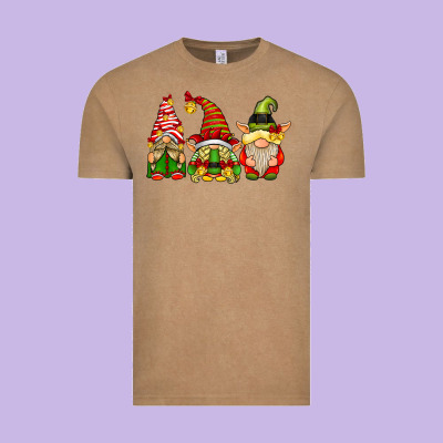 Elf Gnomes Vintage Tee Designed By Cowhidedigitalart