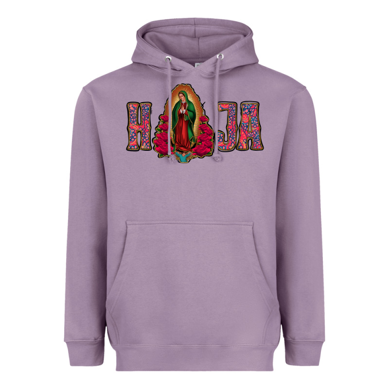 Hija Lady Of Guadalupe Heavyweight Hoodie by Jasminsmagicworld | Teevron