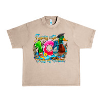Name Flying Into 100 Days Of School Urban Heavy Tee | Teevron