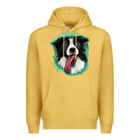 Antique Gold border collie Premium Hoodie - Jasminsmagicworld