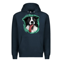 Navy border collie Premium Hoodie - Jasminsmagicworld