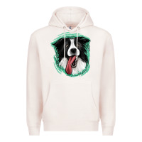 Pale Pink border collie Premium Hoodie - Jasminsmagicworld