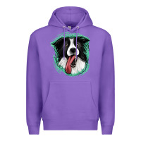 Purple border collie Premium Hoodie - Jasminsmagicworld