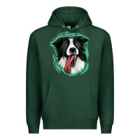 Sports Green border collie Premium Hoodie - Jasminsmagicworld