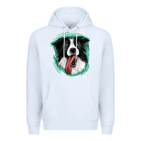 White border collie Premium Hoodie - Jasminsmagicworld