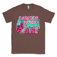 Chestnut Cancer picked the wrong girl Breast Cancer Classic Tee - FaDigitalArtStudio