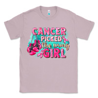 Lilac Cancer picked the wrong girl Breast Cancer Classic Tee - FaDigitalArtStudio