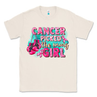 Natural Cancer picked the wrong girl Breast Cancer Classic Tee - FaDigitalArtStudio
