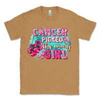 Toasted Coconut Cancer picked the wrong girl Breast Cancer Classic Tee - FaDigitalArtStudio