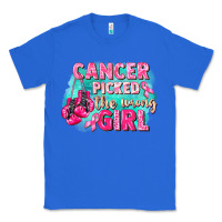 True Royal Cancer picked the wrong girl Breast Cancer Classic Tee - FaDigitalArtStudio