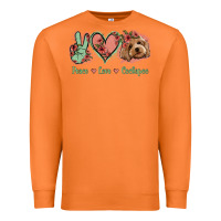 Carrot Peace Love Cockapoo Premium Sweatshirt - Jasminsmagicworld