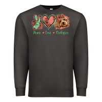 Smoke Peace Love Cockapoo Premium Sweatshirt - Jasminsmagicworld