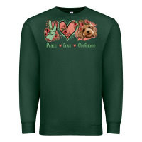 Sports Green Peace Love Cockapoo Premium Sweatshirt - Jasminsmagicworld