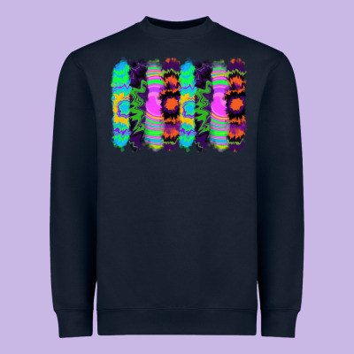 Tie Dye Brushstrokes Heavyweight Sweatshirt Designed By Ranaportraitstore