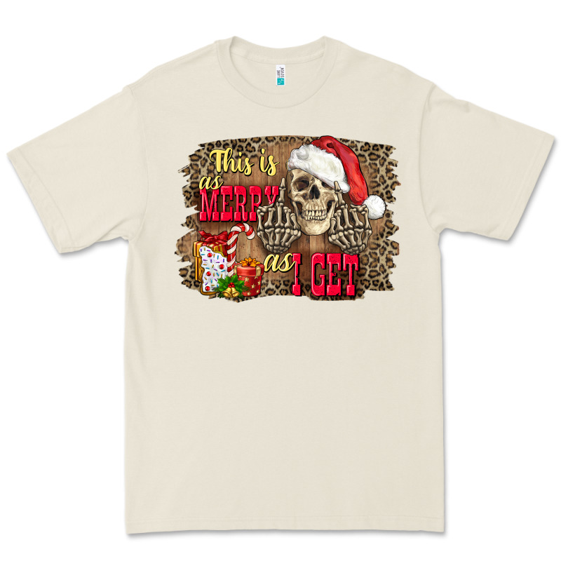 This Is As Merry As I Get Skull Premium Tee by FaDigitalArtStudio | Teevron