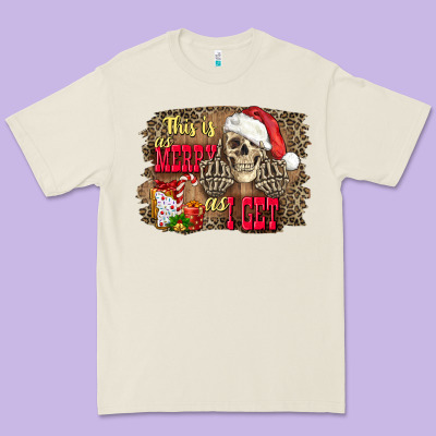 This Is As Merry As I Get Skull Premium Tee Designed By Fadigitalartstudio