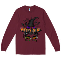 Burgundy witchy gigi Long Sleeve Tee - RacoonDesign