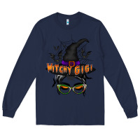Navy witchy gigi Long Sleeve Tee - RacoonDesign