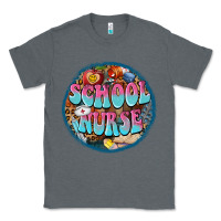 Charcoal Heather western groovy school nurse Classic Tee - BarkalooDesign