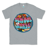 Heather Grey western groovy school nurse Classic Tee - BarkalooDesign