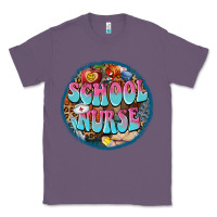 Lavender western groovy school nurse Classic Tee - BarkalooDesign