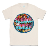 Natural western groovy school nurse Classic Tee - BarkalooDesign