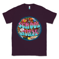 Plum western groovy school nurse Classic Tee - BarkalooDesign