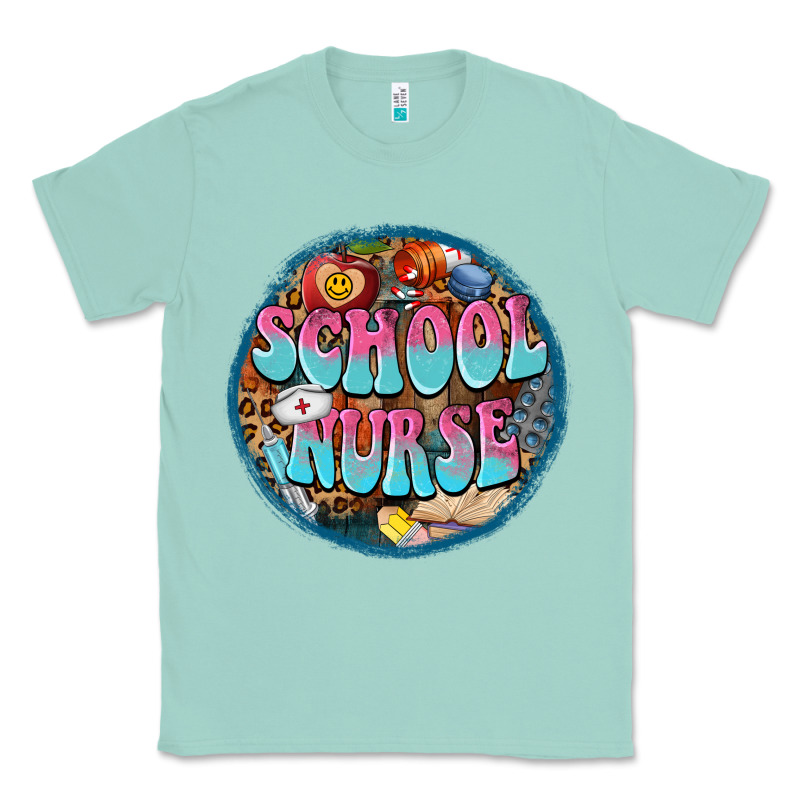 Western Groovy School Nurse Classic Tee by BarkalooDesign | Teevron