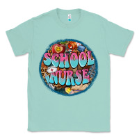 Seafoam western groovy school nurse Classic Tee - BarkalooDesign