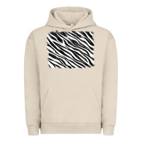Pigment French Oak zebra background Urban Hoodie - RanaPortraitStore