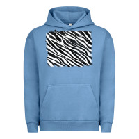 Pigment Pebble Blue zebra background Urban Hoodie - RanaPortraitStore