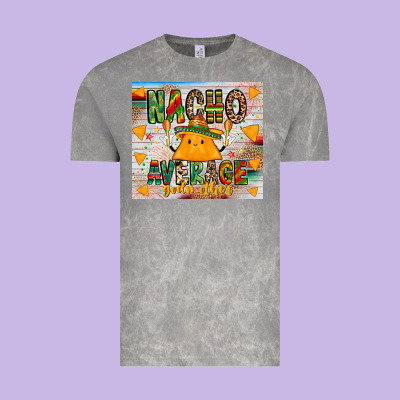 Nacho Average God Mother Vintage Tee Designed By Cowhidedigitalart