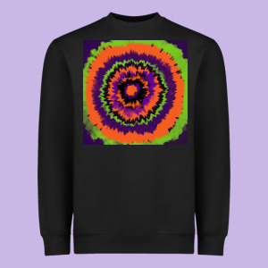 Halloween Tie  Dye Pattern Heavyweight Sweatshirt Designed By Ranaportraitstore