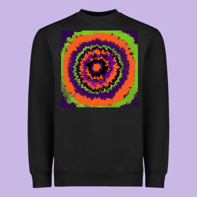 Halloween Tie  Dye Pattern Heavyweight Sweatshirt Designed By Ranaportraitstore