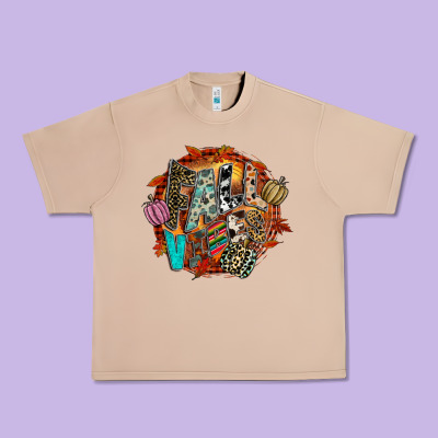 Fall Vibes Urban Heavy Tee Designed By Cowhidedigitalart