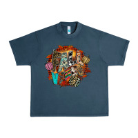 Midnight Navy Fall Vibes Urban Heavy Tee - CowhideDigitalArt