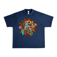 Navy Fall Vibes Urban Heavy Tee - CowhideDigitalArt