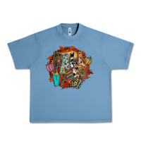 Pebble Blue Fall Vibes Urban Heavy Tee - CowhideDigitalArt