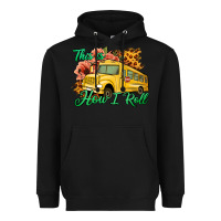 Black This is How I Roll Woman Bus Driver Heavyweight Hoodie - Jasminsmagicworld
