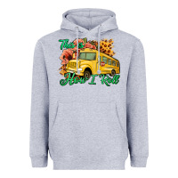 Heather Grey This is How I Roll Woman Bus Driver Heavyweight Hoodie - Jasminsmagicworld